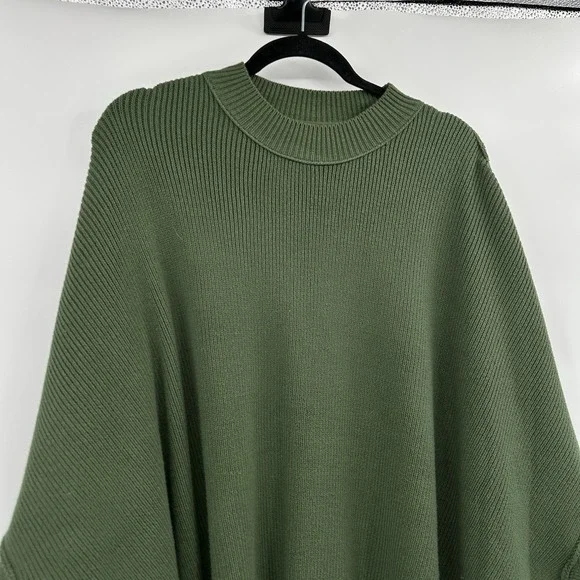 Free People Easy Street Tunic Sweater Sz M Boho Oversize Slouchy Ribbed Knit - Picture 2 of 8